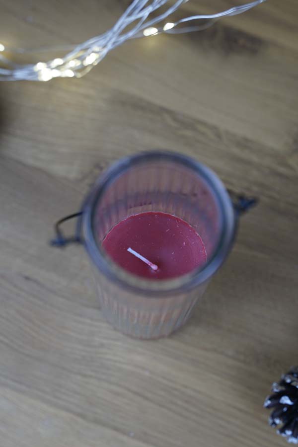 Kerze im Glas -red- – Bild 3