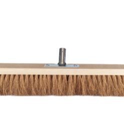 Alternative view of Kokosbesen mit 80 cm Holzkörper – mittelfest, für Terrasse, Einfahrt & Werkstatt